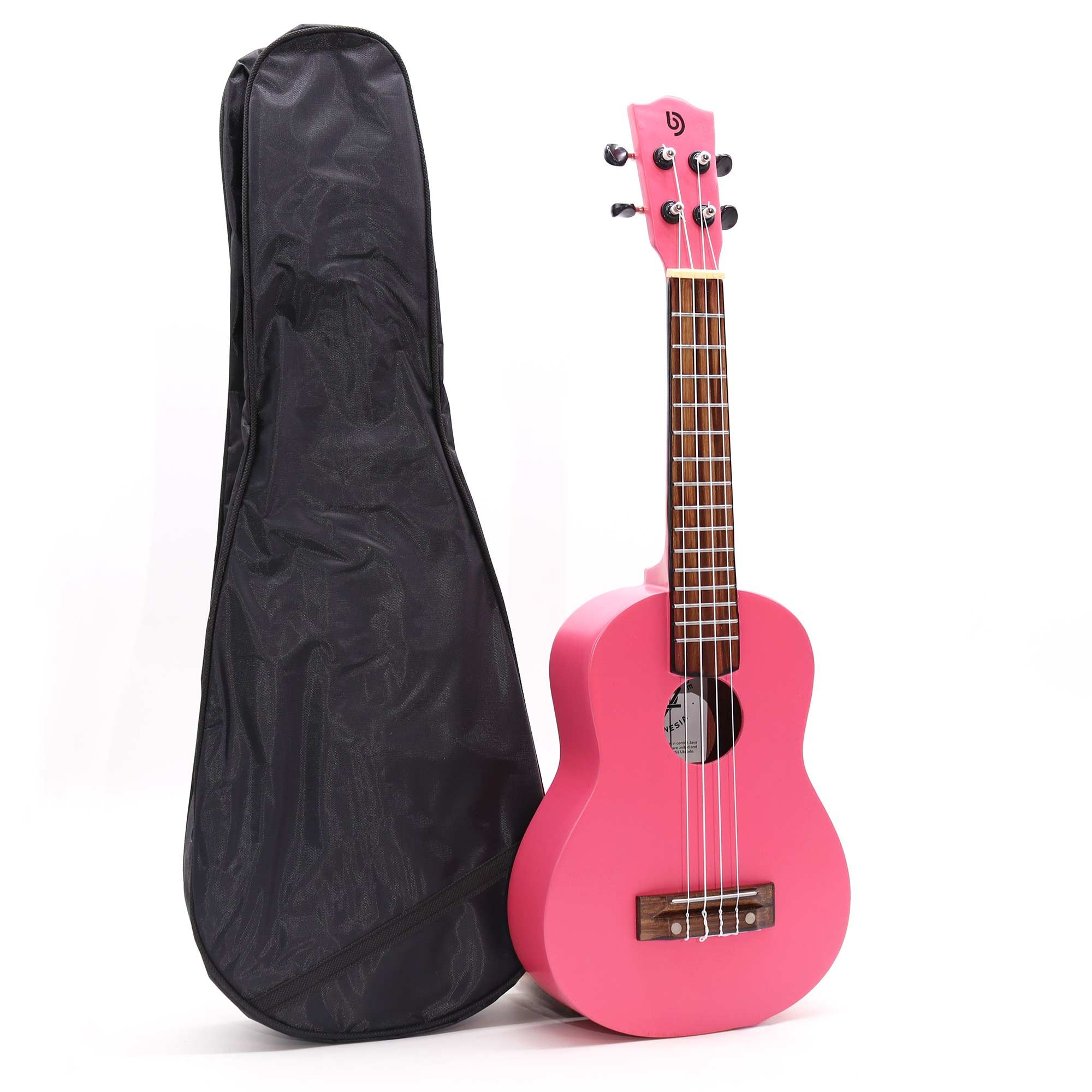 Artisan Made Ukulele - Bright Pink Finish (4 String) - Image 4