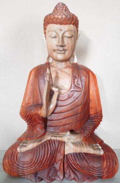 Hand Carved Buddha Statue - 60cm Teaching Transmission - Image 2