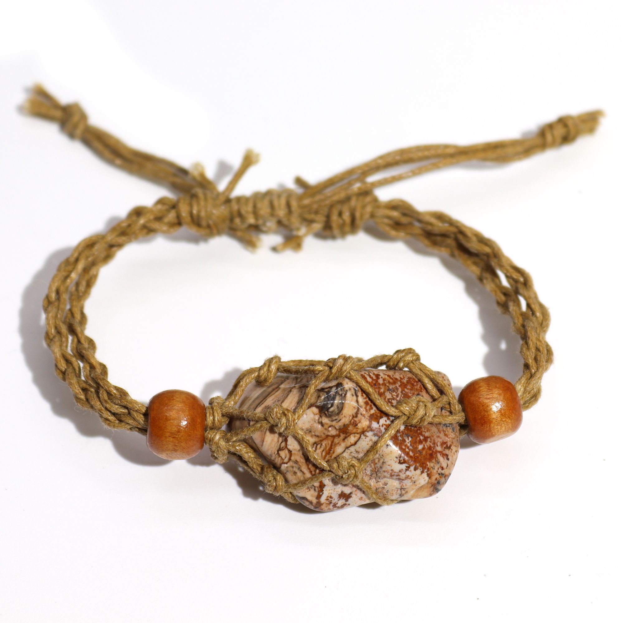 Gemstone Bracelet Cord - Sand - Image 2