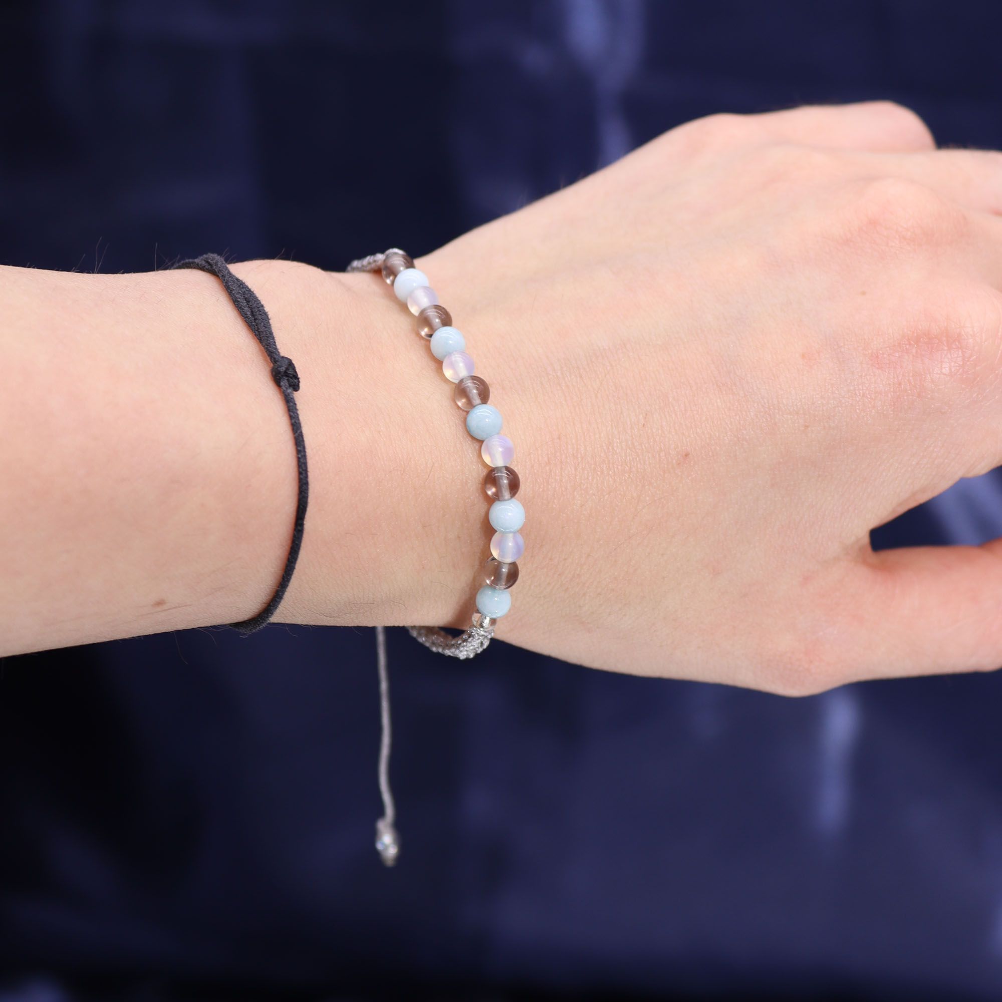 Zodiac Crystal Candle with Gemstone Bracelet - Cancer - Image 4