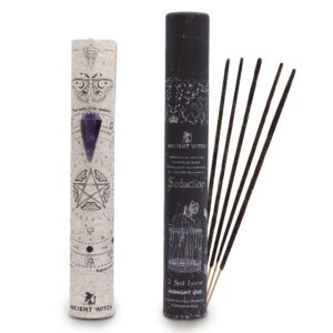 Ancient Witch Spell Incense - Seduction - Amethyst Pendulum