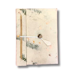Lrg Lokta Mixed Flowers Notebook (21x15cm) - 45 leafs - inc bookmark
