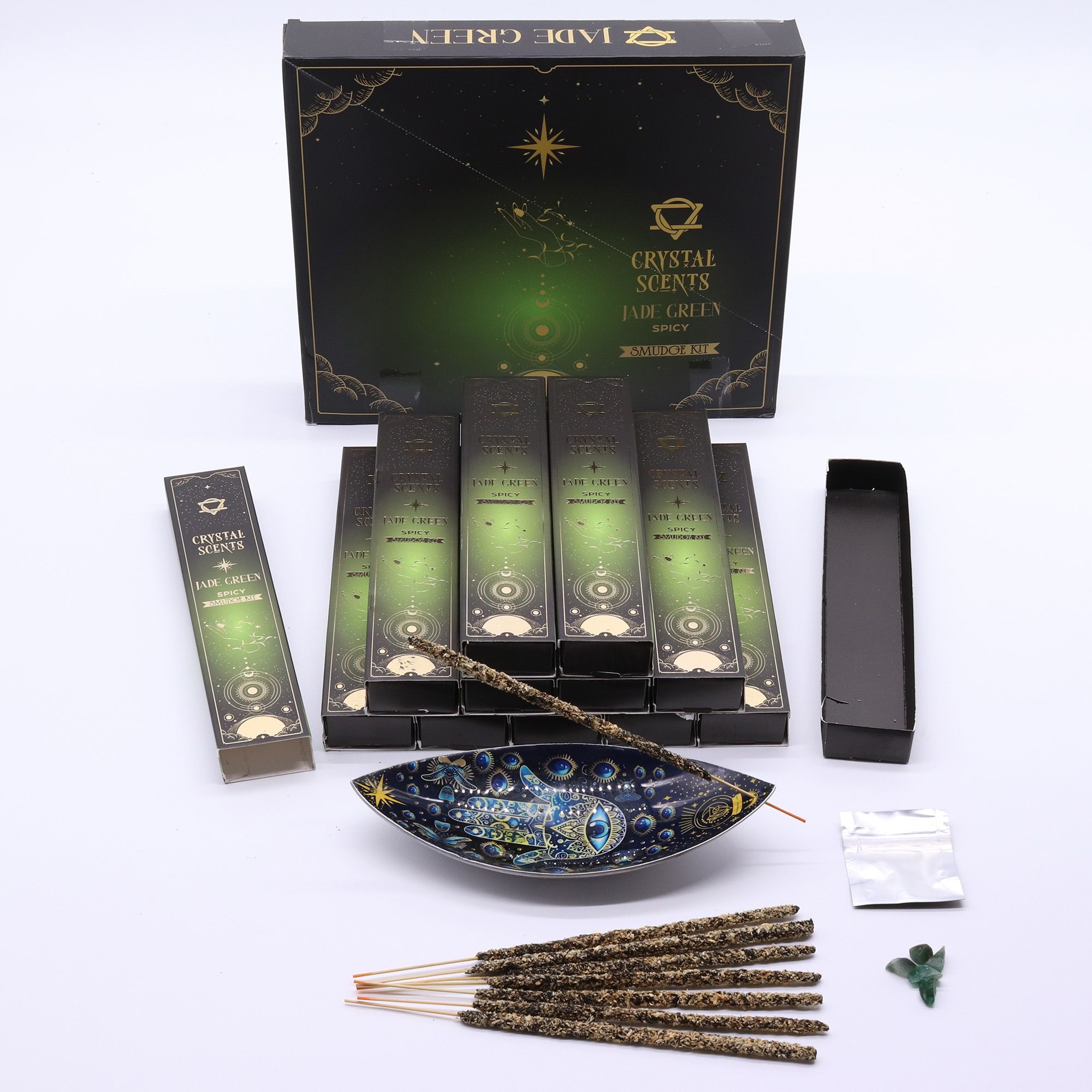 Jade Crystal Scents Smudge Incense - Spicy - Image 4