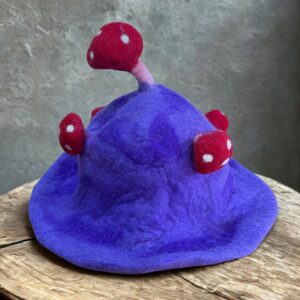 Felted Mushroom Hat - Dreamy Purple Haze