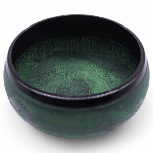Extra Loud - Mushroom Singing Bowl - Moss Green (23x10.5cm, 1.3kg)