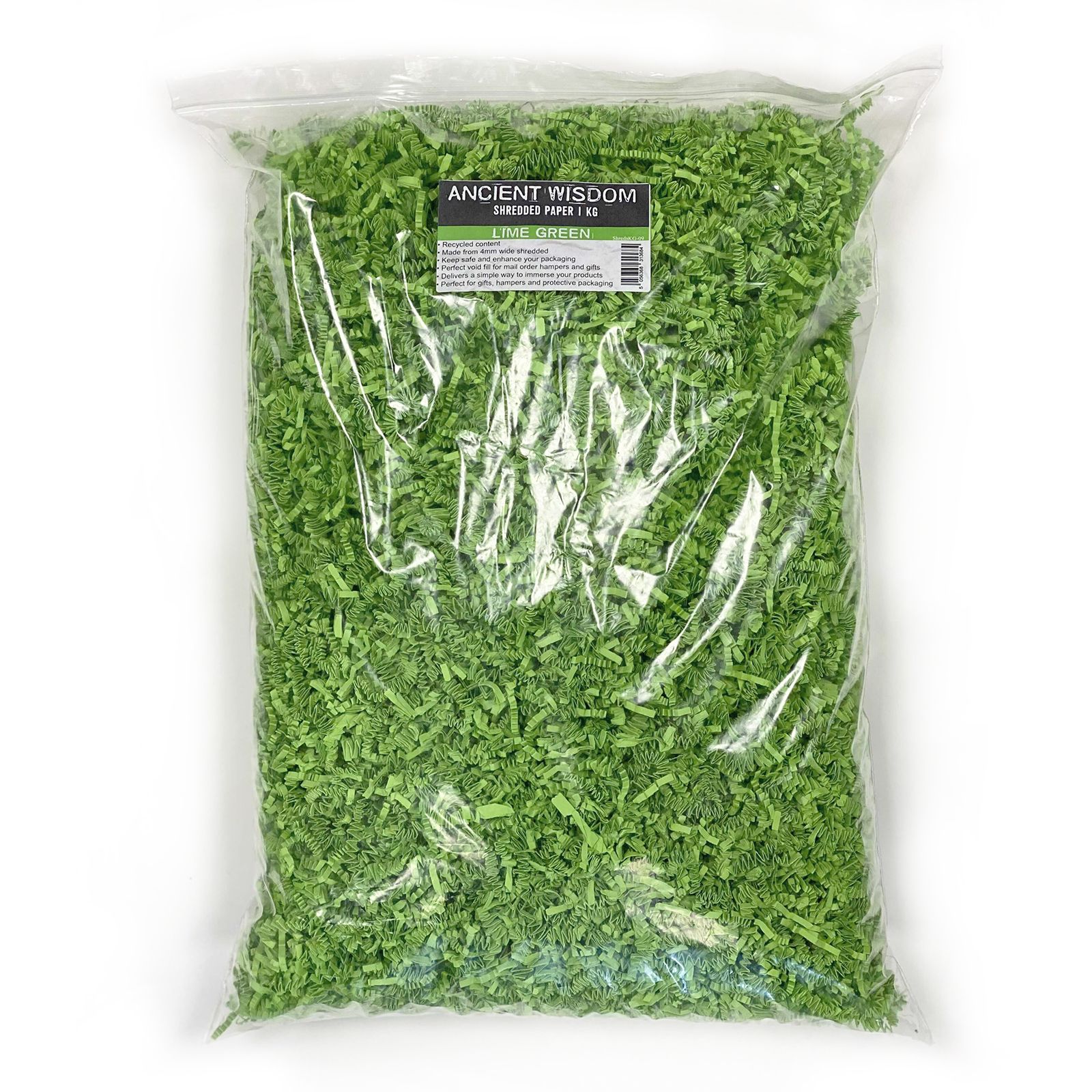 SizzlePak Shredded paper - Lime Green (1KG) - Image 3