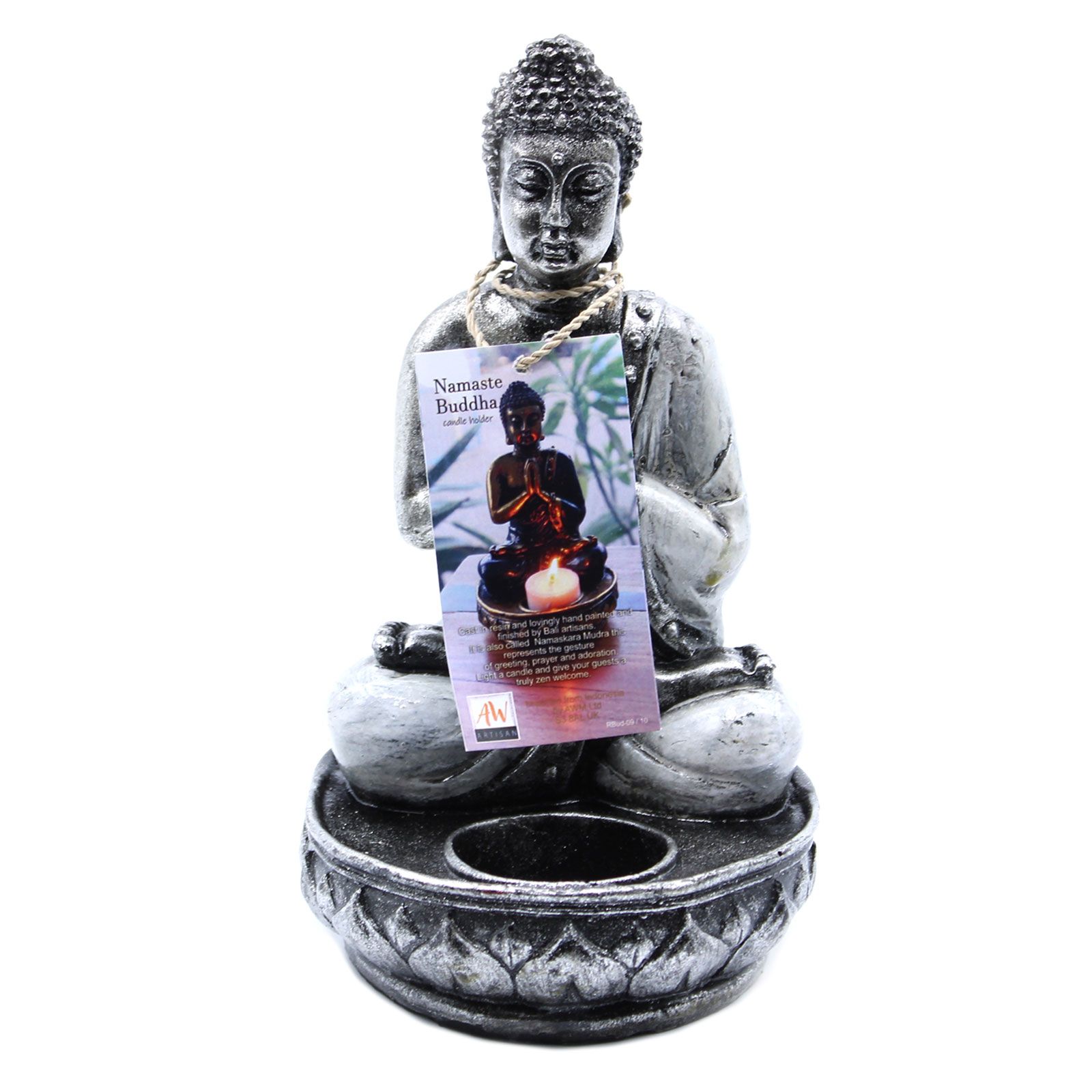 Buddha Candle Holder - White - Medium - Image 2