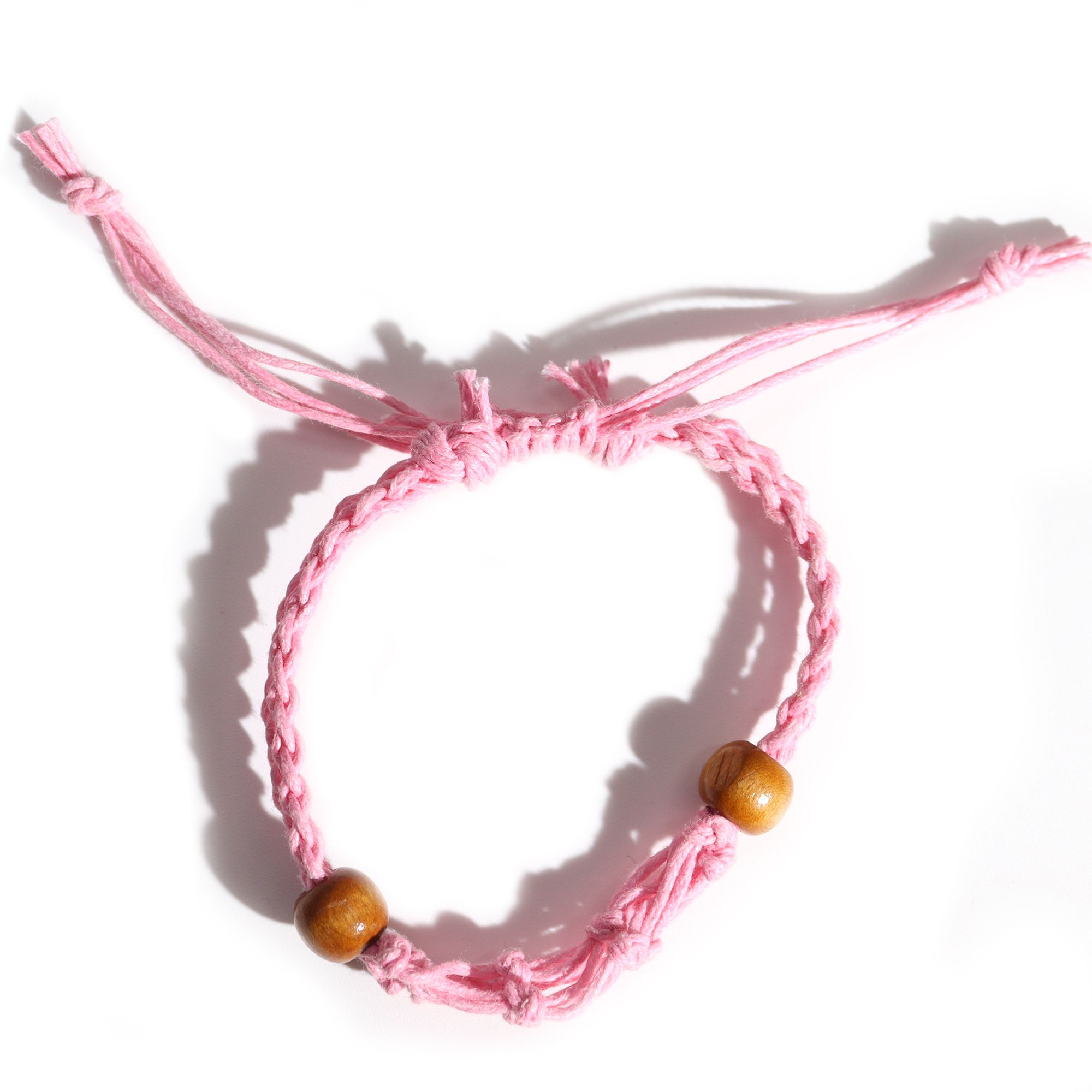 Gemstone Bracelet Cord - Pink - Image 2