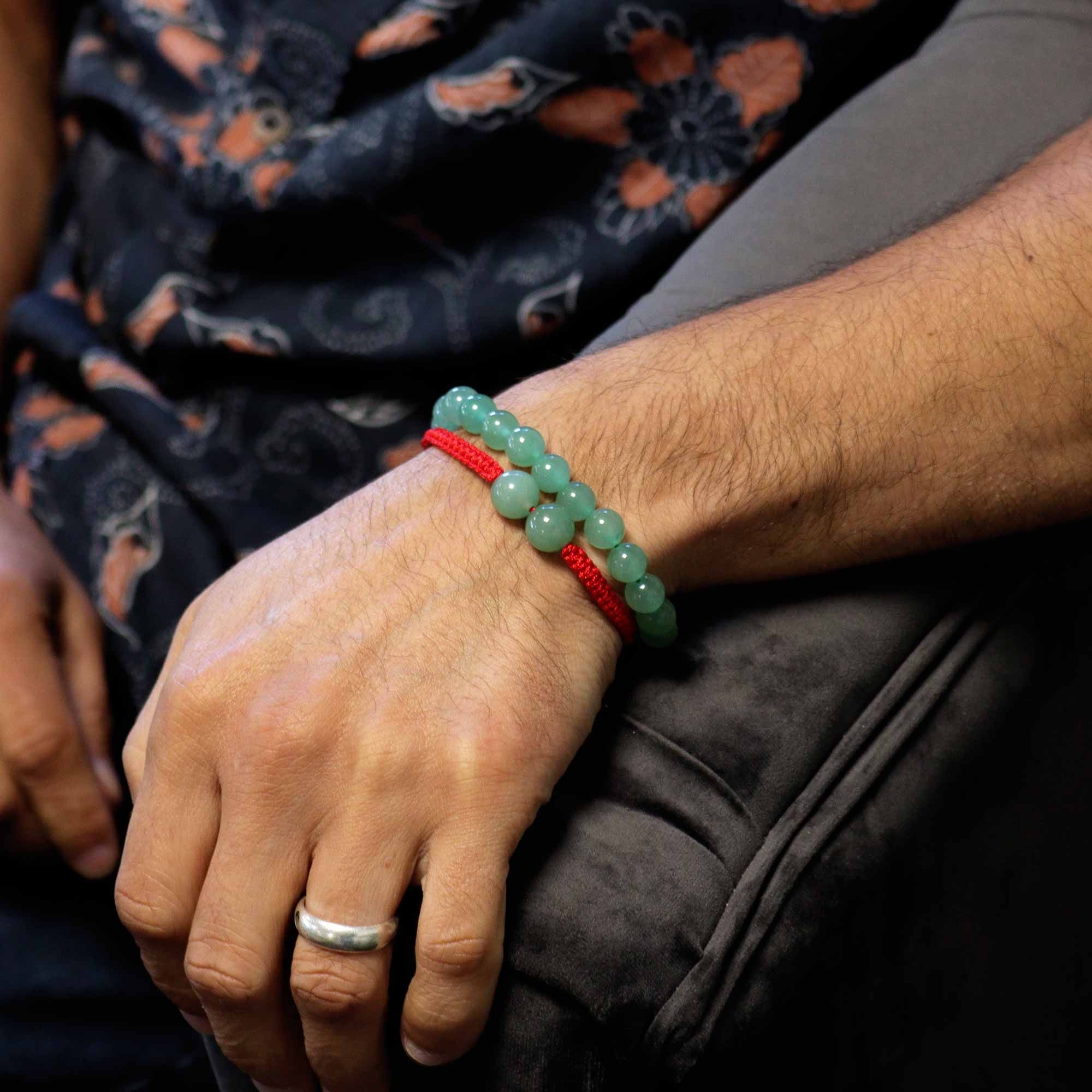 Gemstone Double Power Bracelets- Jade - Image 3