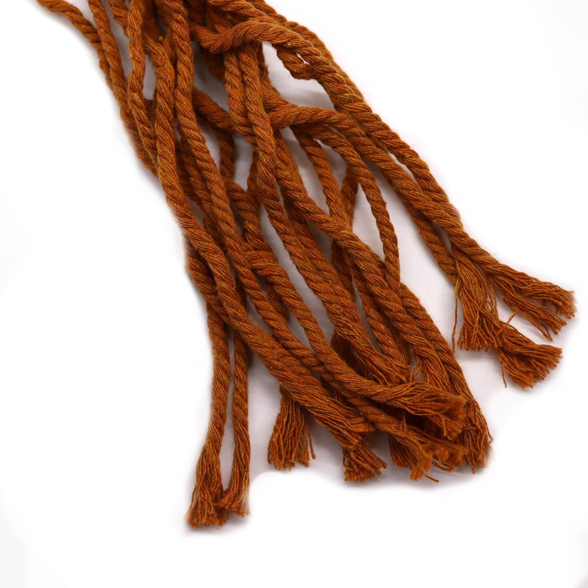 Macrame Pot Holder Classic - Chocolate Med Pot - Image 4