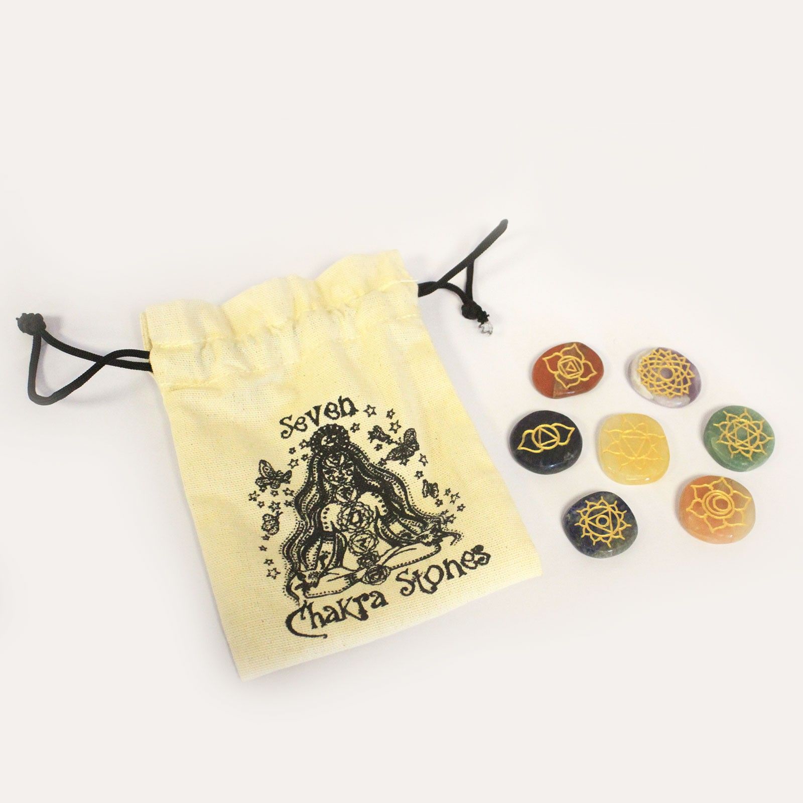 Small Stones Chakra Set (Rounded shape) - Image 3