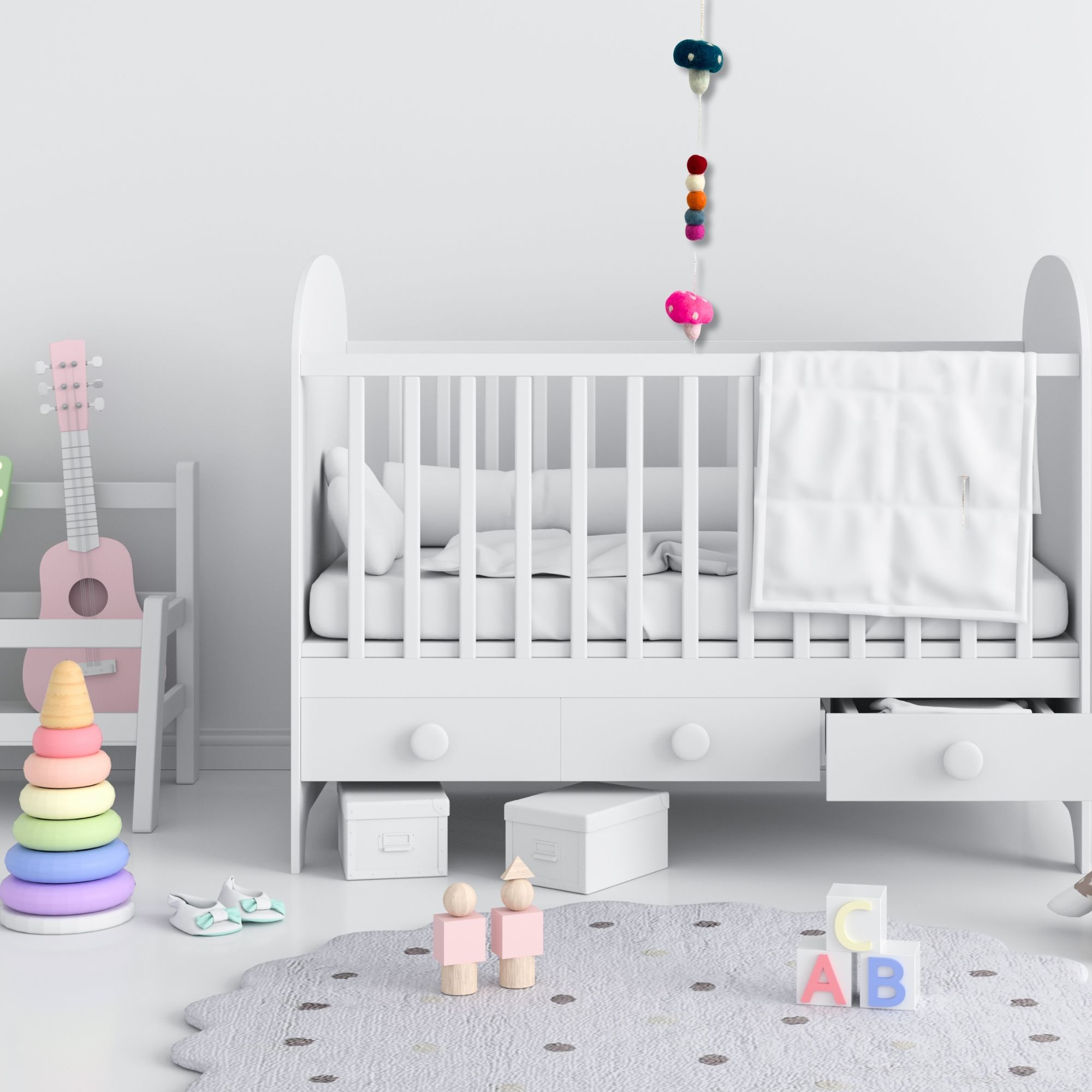 Felt Wall Hanging - Mushrooms (random colours) - Image 4