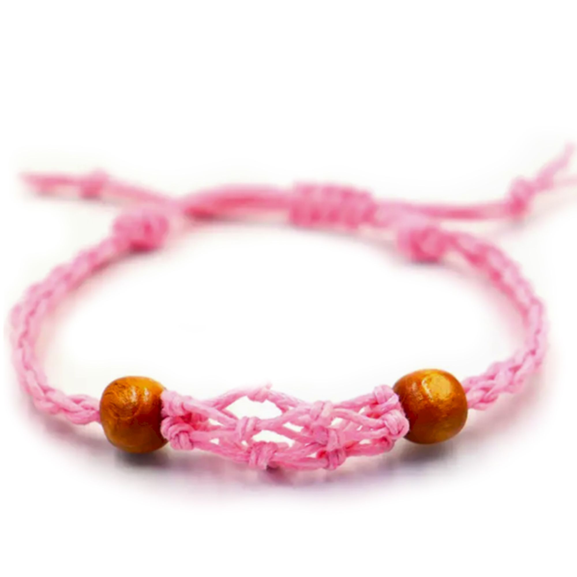 Gemstone Bracelet Cord - Pink - Image 3
