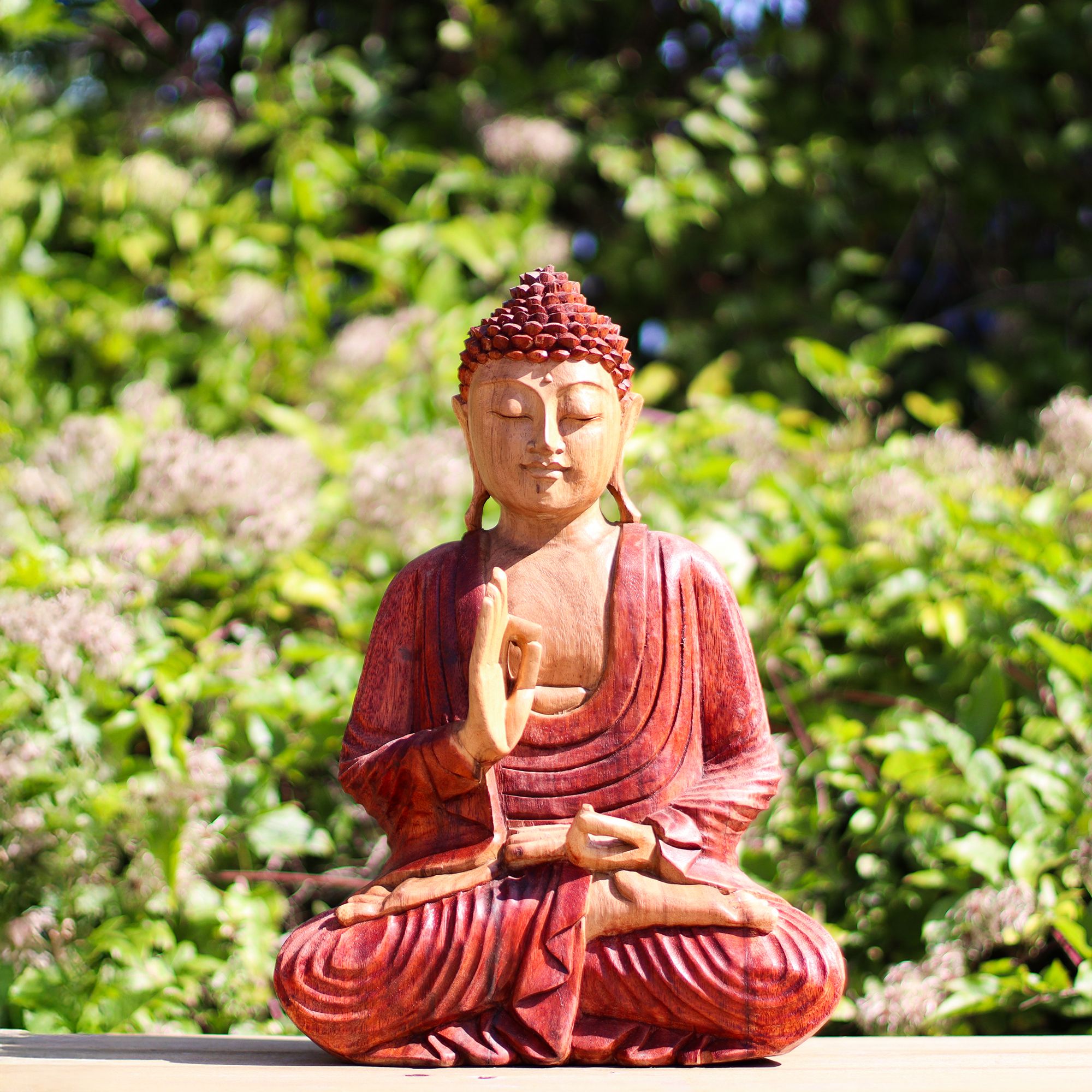 Hand Carved Buddha Statue - 30cm Teaching Transmission - Image 4