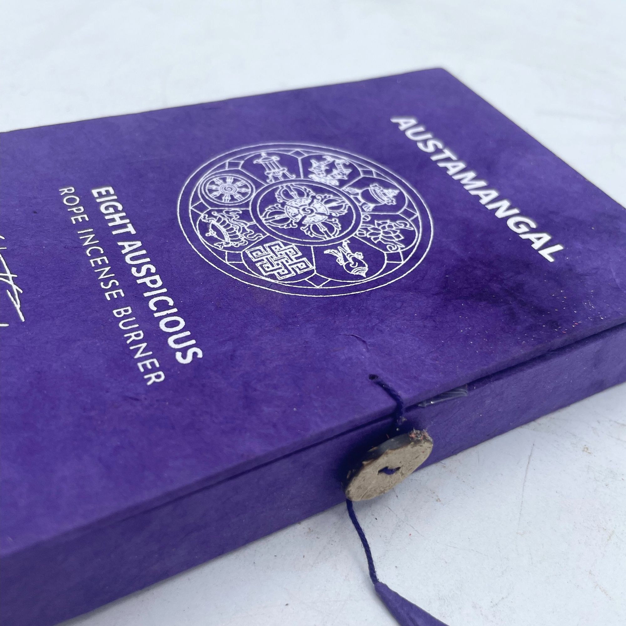 Rope Incense and Silver Plated Holder Set - Astamangal - Image 7