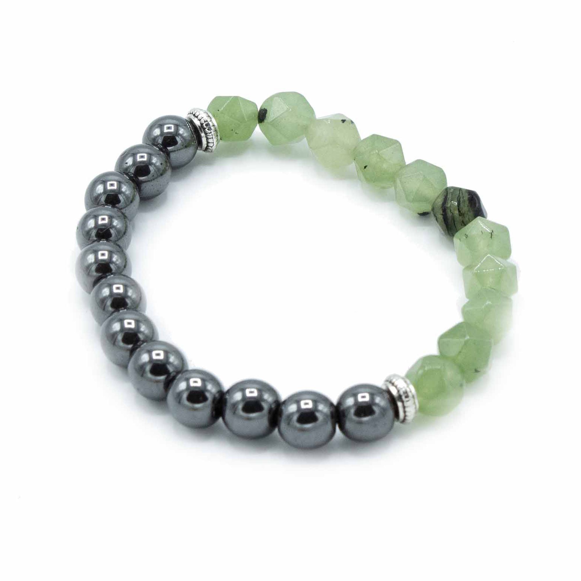 Faceted Gemstone Bracelet - Magnetic Jade - Image 2