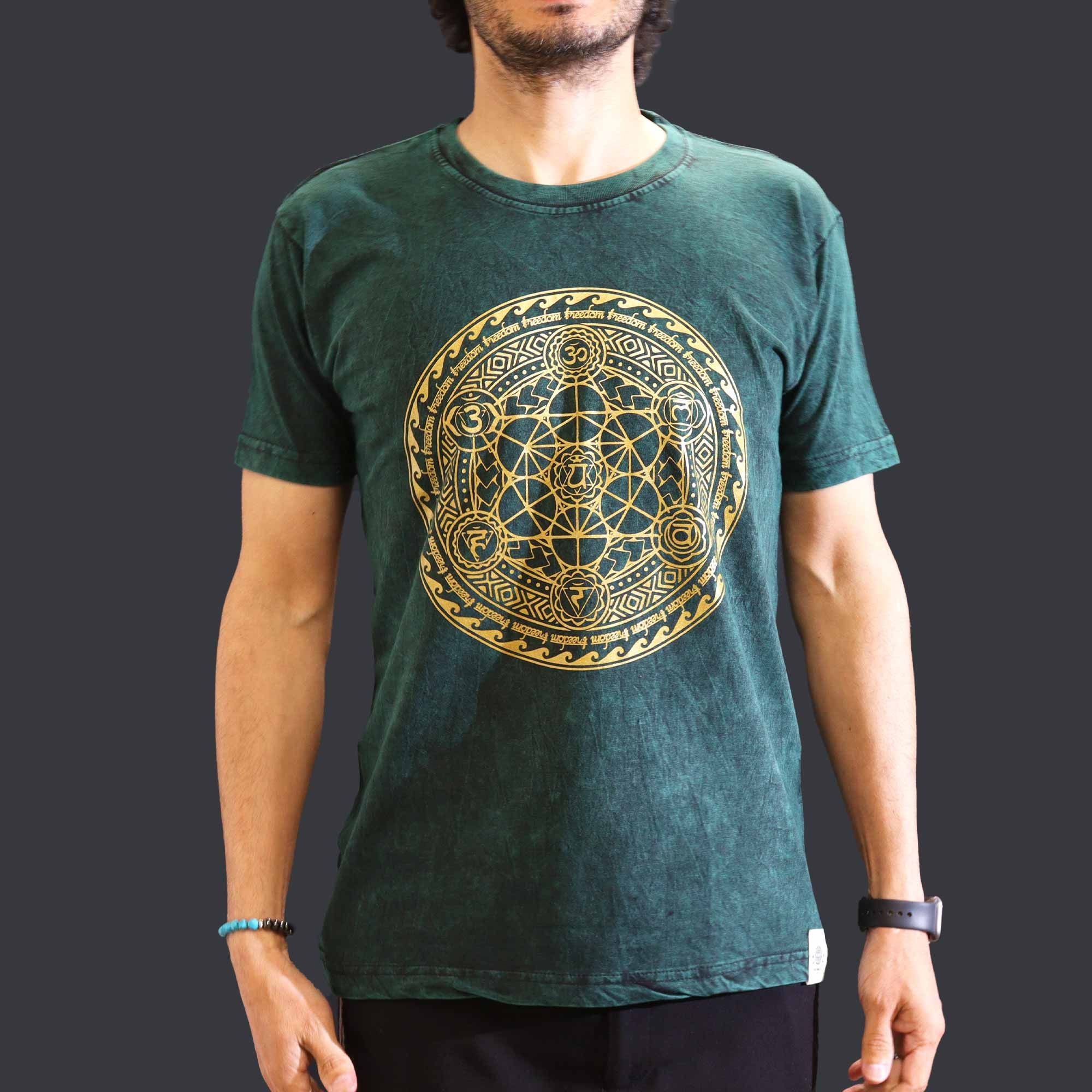 Medium Stone Washed T-Shirt - Chakra - Green - Image 2