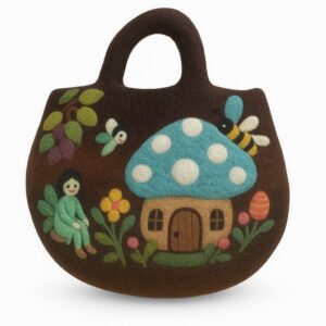 Fairy Garden Felted Bag