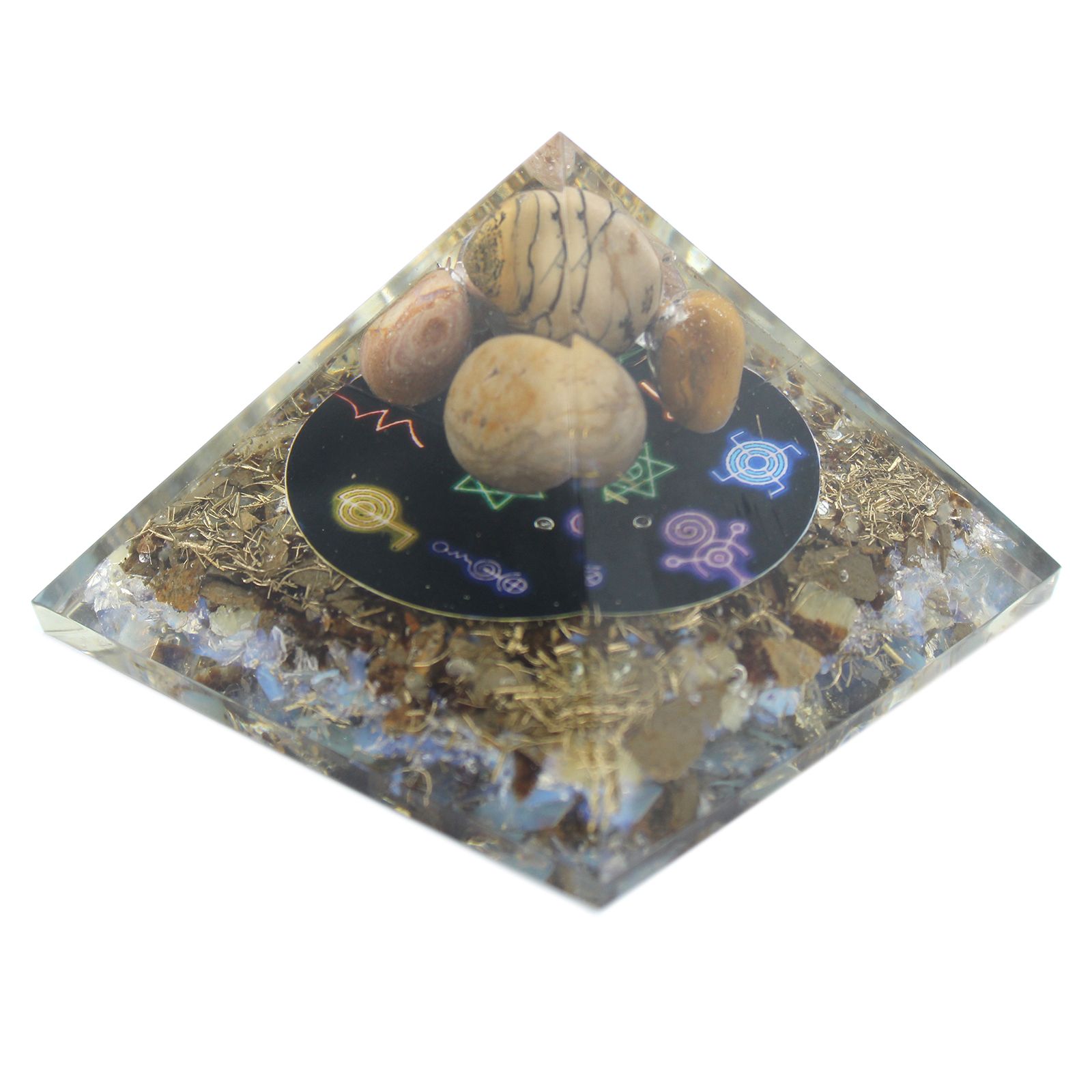 Orgonite Pyramid - Midnight Reiki - 70mm - Image 2