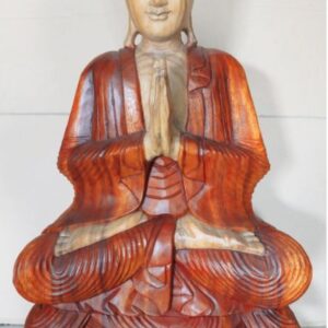 Hand Carved Buddha Statue - 80cm Welcome