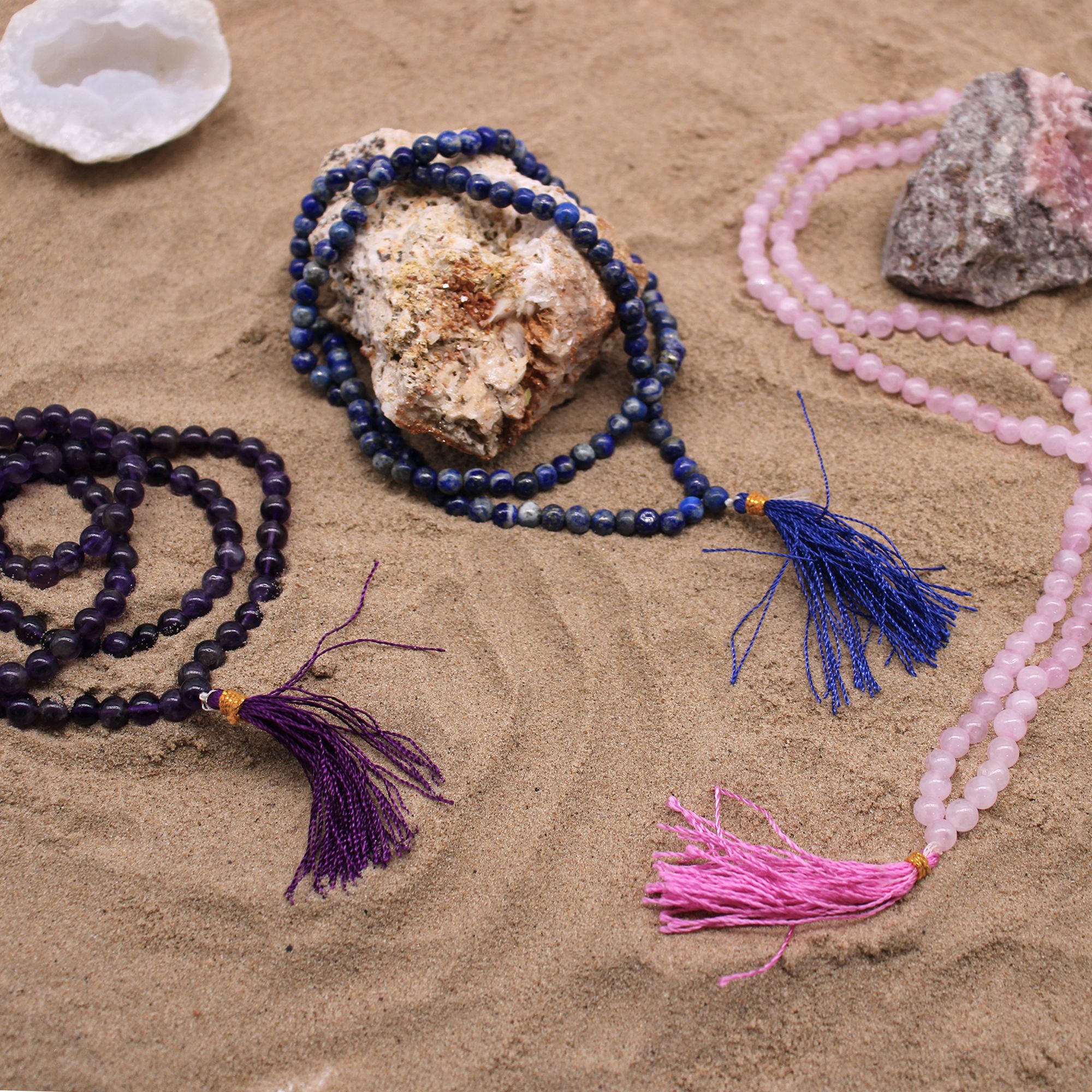 108 Bead Mala - Lapis - Image 5