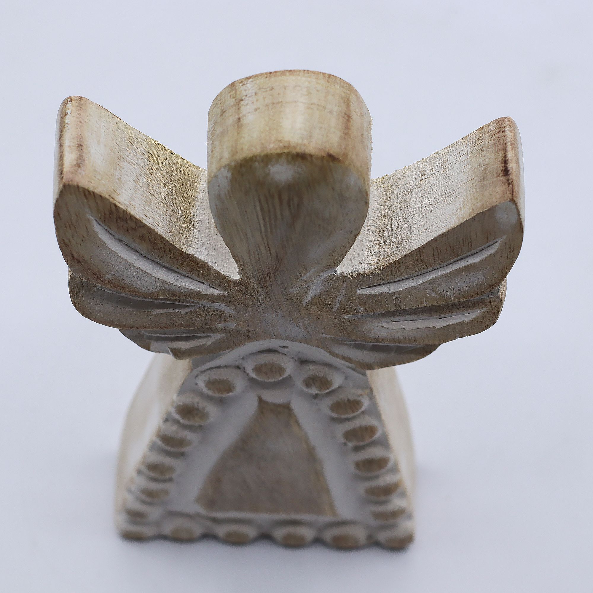 Mango Wood Angel - Whitewash - Image 8