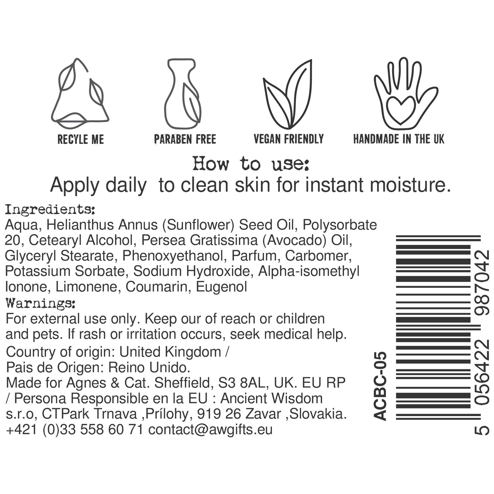 Agnes + Cat Hand & Body Cream - White Fig - Image 3