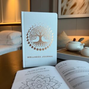 White Wellness Journal - 120 pages - Rose Gold Tree of Life