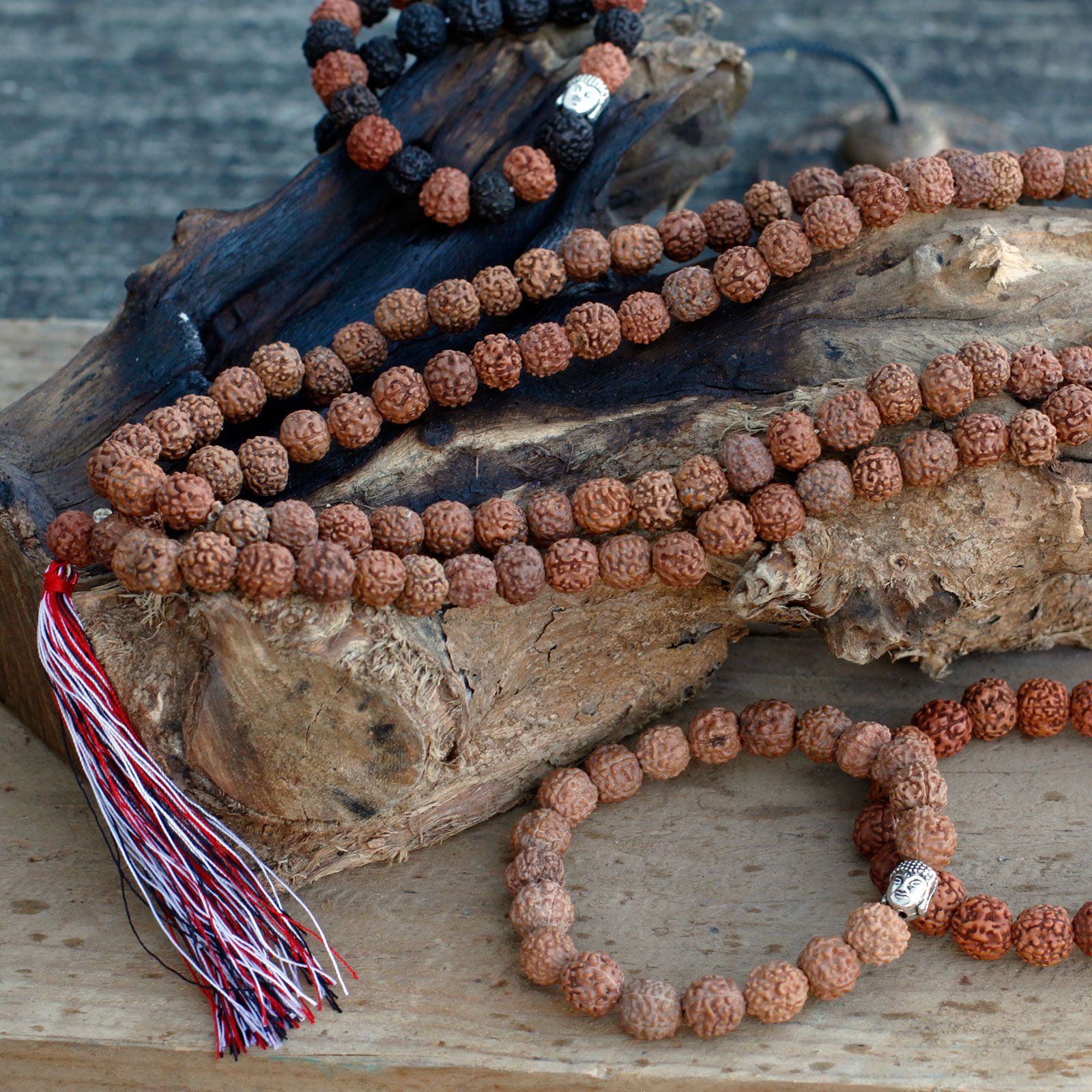108 Rudraksha Mala - Natural - Image 5