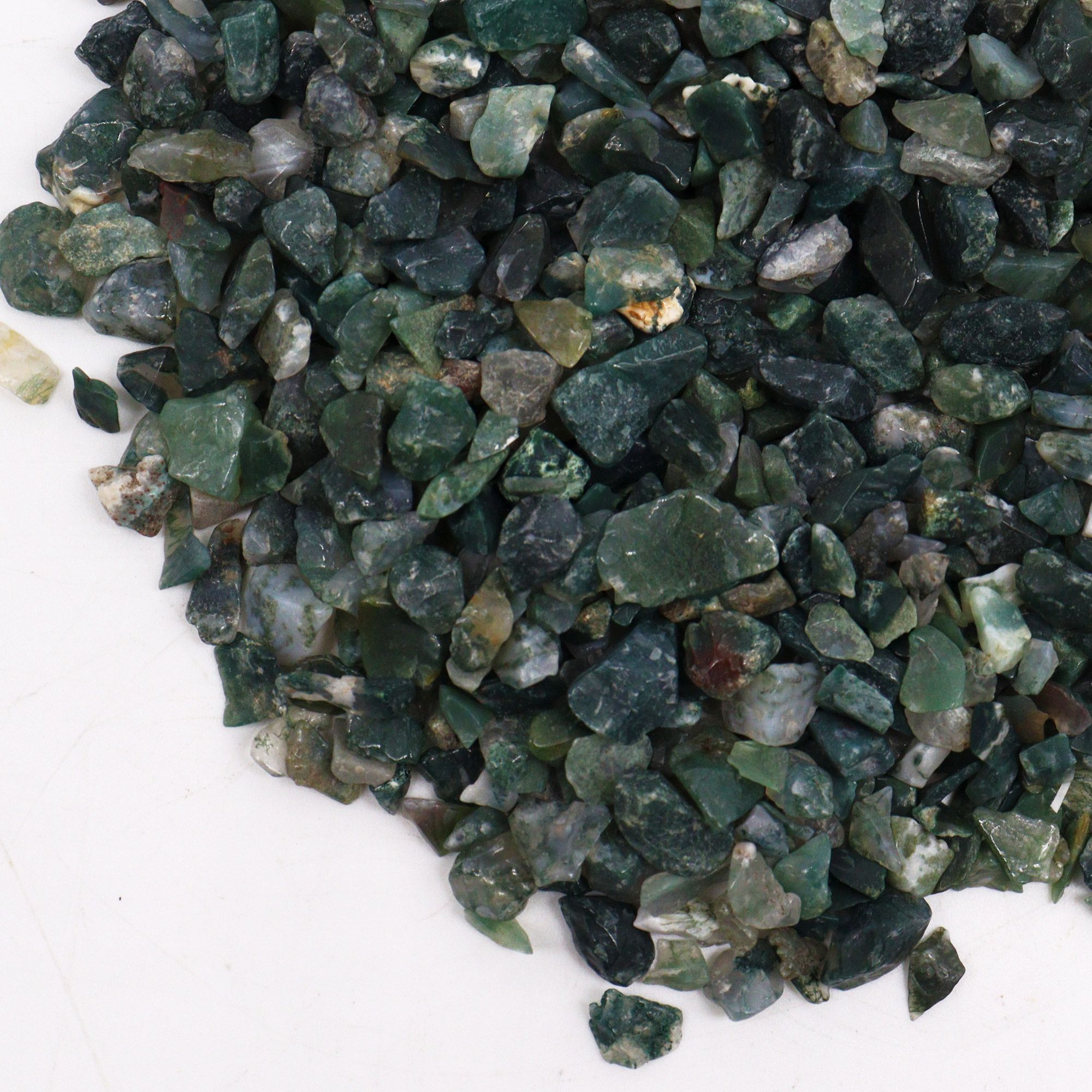Moss Agate Gemstone Chips Bulk - 1KG - Image 6
