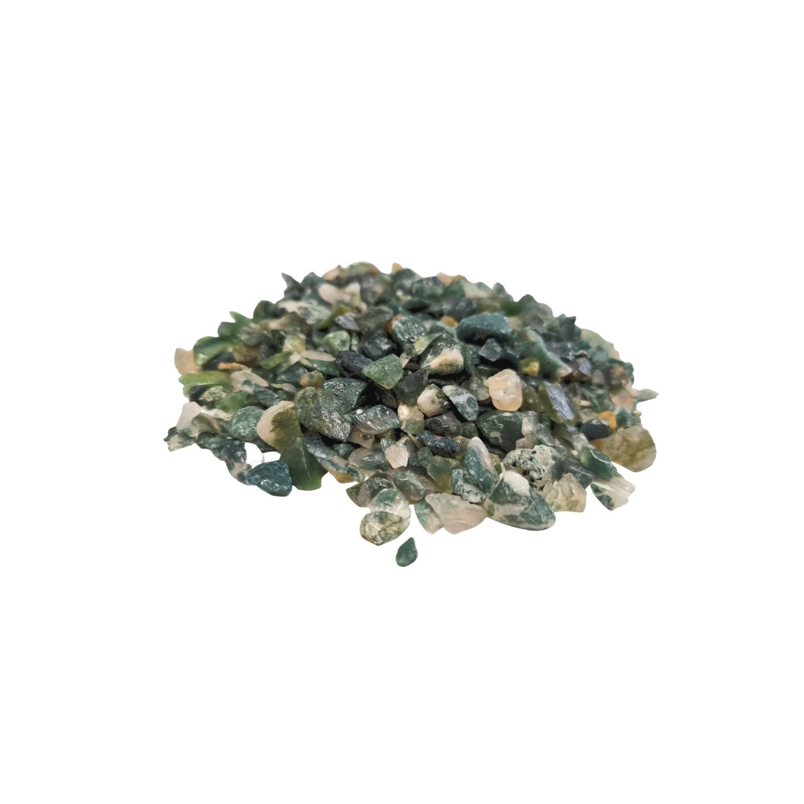 Moss Agate Gemstone Chips Bulk - 1KG - Image 3