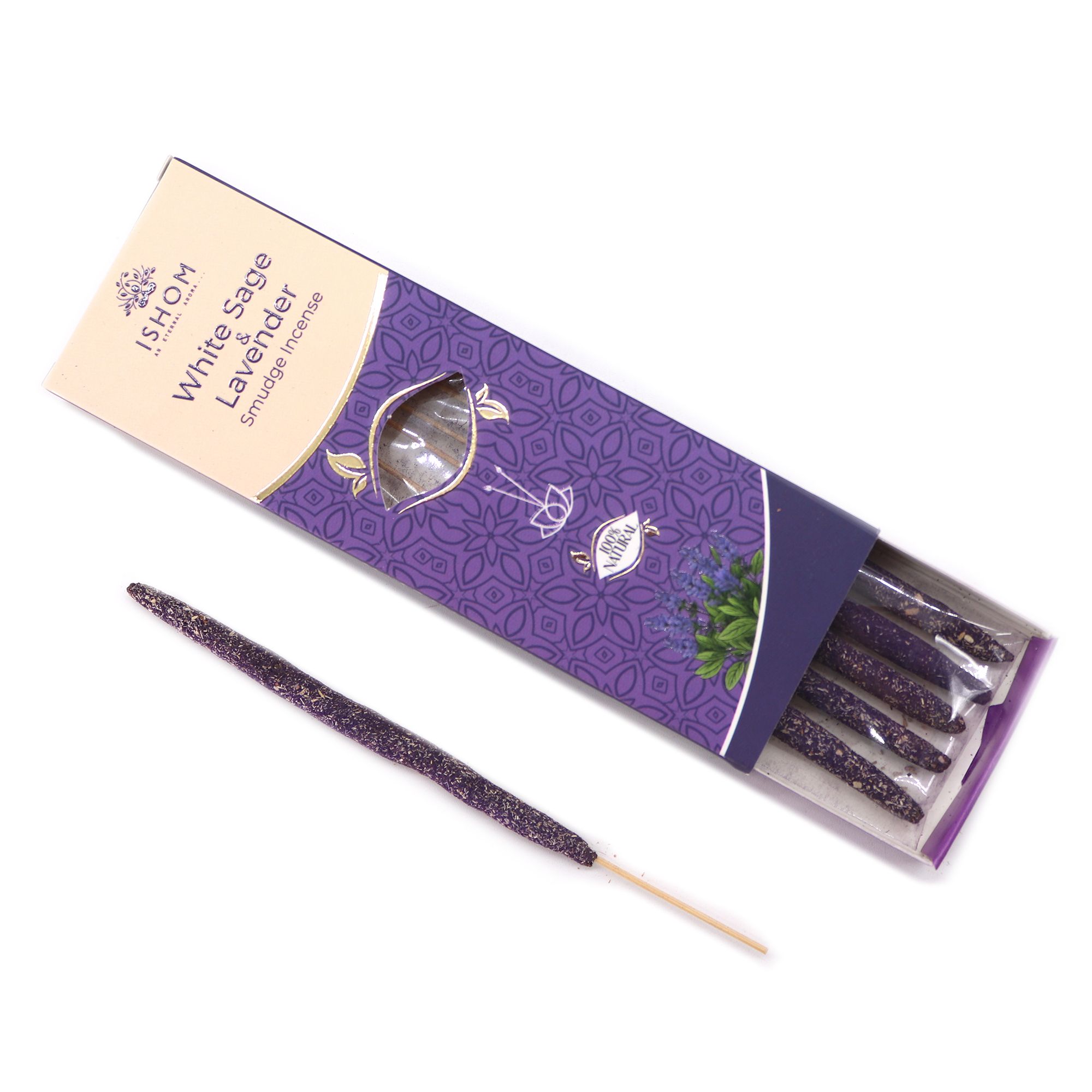 Ishom Smudge Incense - White Sage & Lavender - Image 2