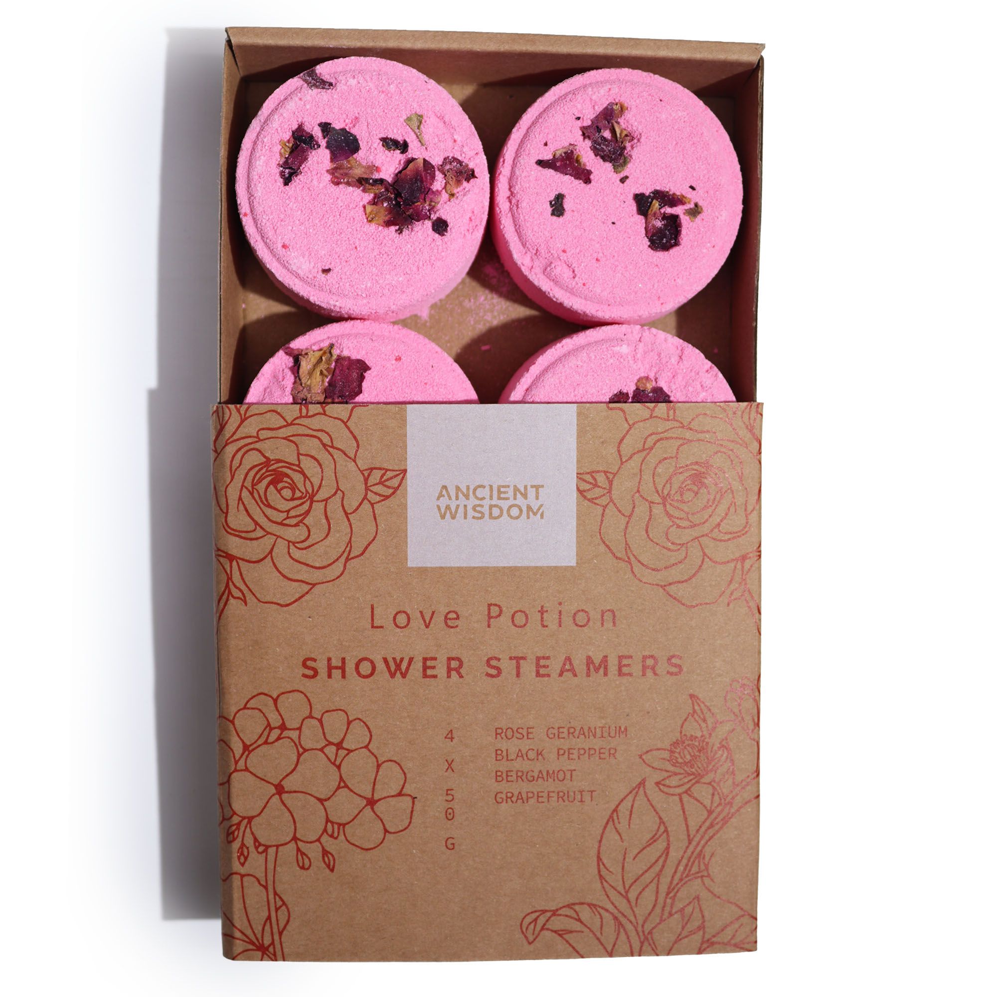 Zen Shower Steamers - Therapy Wellness Gift Set - Love Potion - Image 2