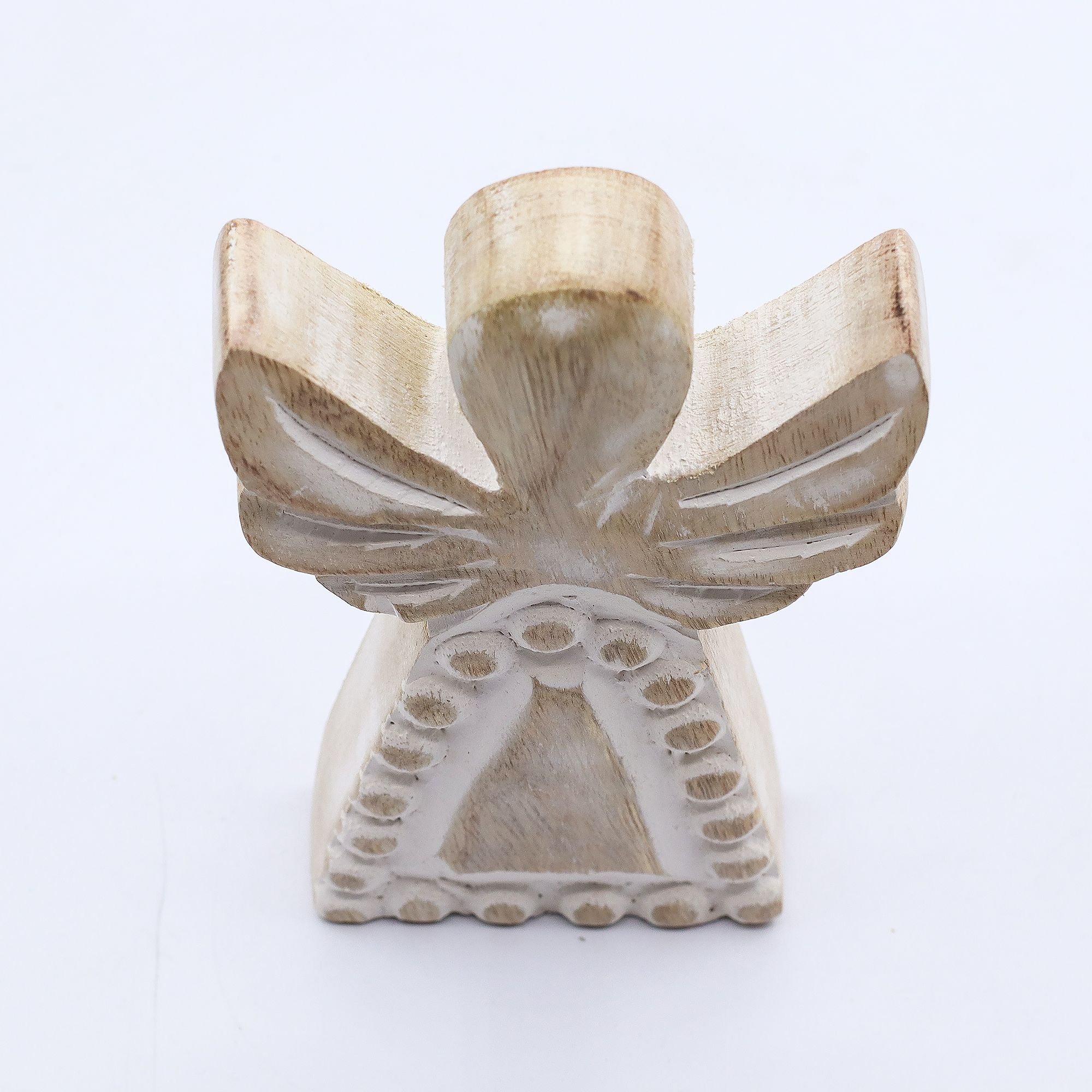 Mango Wood Angel - Whitewash - Image 5