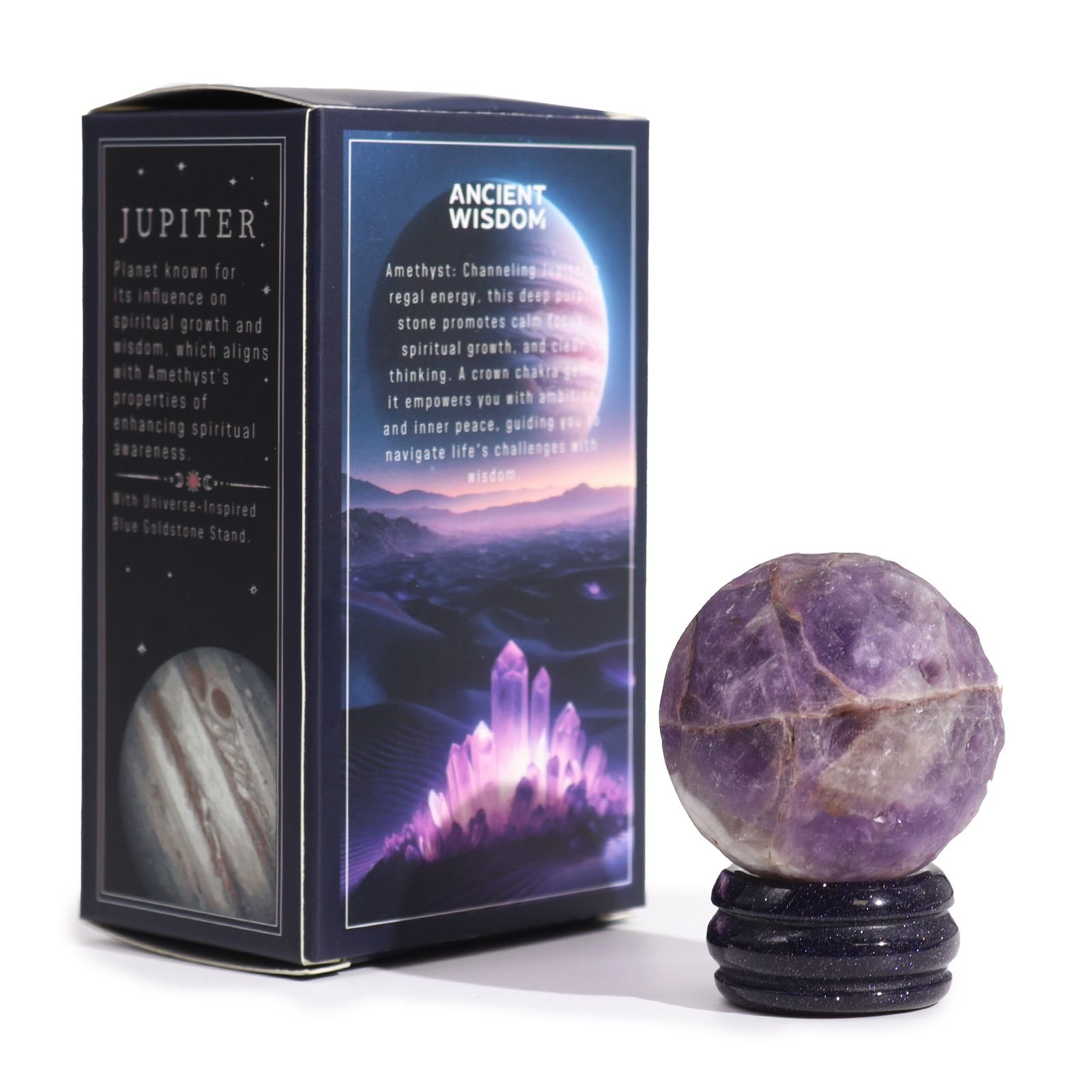 Ametyst Planet on a Sola Goldstone Stand (JUPITER) - Image 5